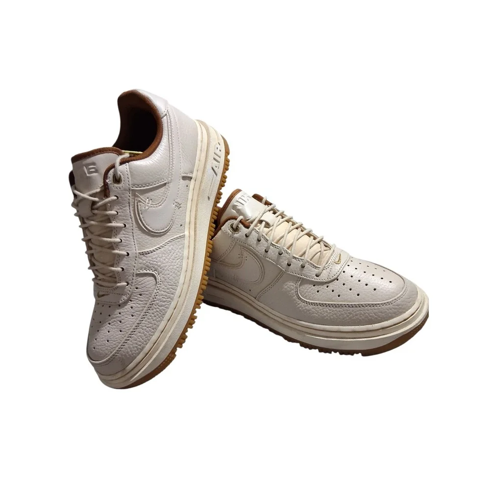 Nike Air Force 1 Low Luxe Pearl Pecan Mens size 10.5 Classic Streetwear Sneakers